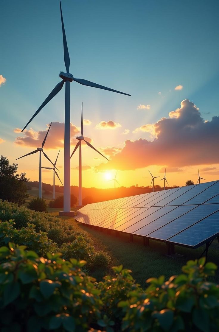 Parc éolien et solaire — ingénierie des énergies renouvelables